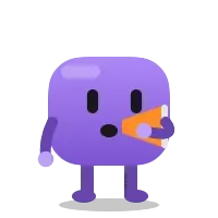 Blobling with a megaphone
