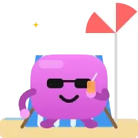 Blobling at the beach in sunglasses